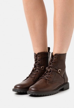 Dámské Kotníkové Boty Anna Field Krajkové Up Ankle Boots Hnědé | BMAD-36875