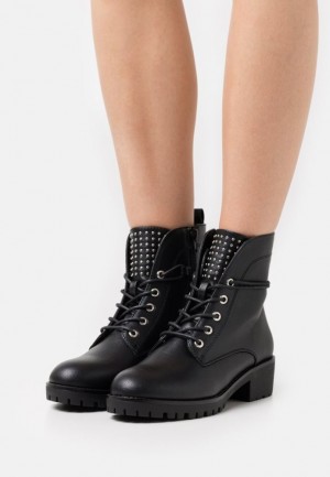 Dámské Kotníkové Boty Anna Field Krajkové Up Ankle Boots Černé | XNOC-73594