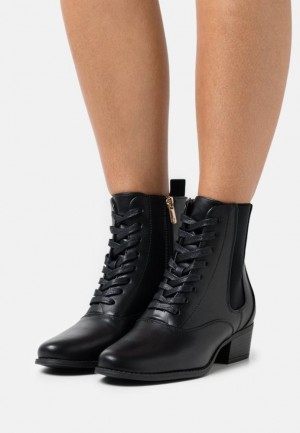 Dámské Kotníkové Boty Anna Field Krajkové Up Ankle Boots Černé | XBIZ-64910