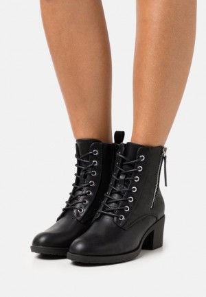 Dámské Kotníkové Boty Anna Field Krajkové Up Ankle Boots Černé | VYSA-13892