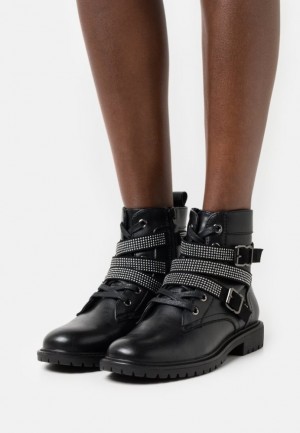 Dámské Kotníkové Boty Anna Field Krajkové Up Ankle Boots Černé | PMQK-90461