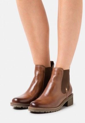 Dámské Kotníkové Boty Anna Field Læder Ankle Boots Hnědé | NEWB-35912
