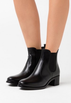 Dámské Kotníkové Boty Anna Field Læder Ankle Boots Černé | YFUW-64173