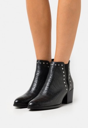 Dámské Kotníkové Boty Anna Field Læder Ankle Boots Černé | FIWJ-23845