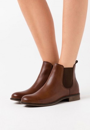 Dámské Kotníkové Boty Anna Field Læder Ankle Boots Hnědé | ECFT-47918