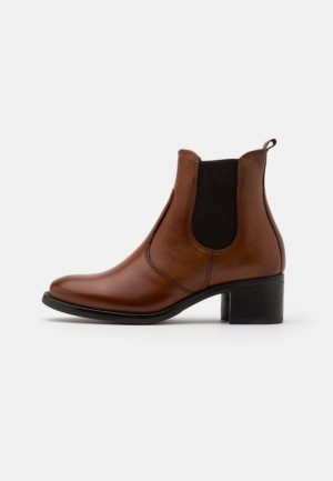 Dámské Kotníkové Boty Anna Field Læder Ankle Boots Hnědé | DMBG-14096