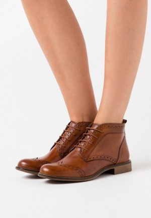 Dámské Kotníkové Boty Anna Field Læder Ankle Boots Hnědé | WTUH-20673