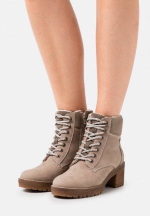 Dámské Kotníkové Boty Anna Field Læder Ankle Boots Hnědožlutý | WSCL-76839