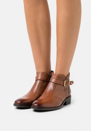 Dámské Kotníkové Boty Anna Field Læder Ankle Boots Hnědé | VBCP-35298