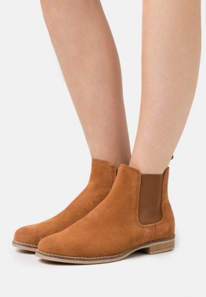 Dámské Kotníkové Boty Anna Field Læder Ankle Boots Hnědé | TZLB-16847