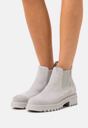 Dámské Kotníkové Boty Anna Field Læder Ankle Boots Šedé | TOGP-13608