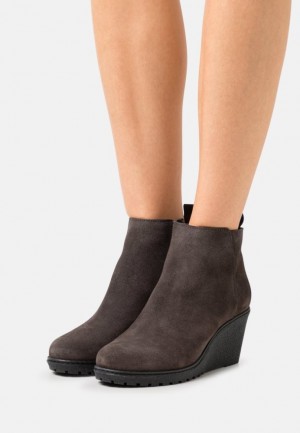 Dámské Kotníkové Boty Anna Field Læder Ankle Boots Šedé | PUAL-89547