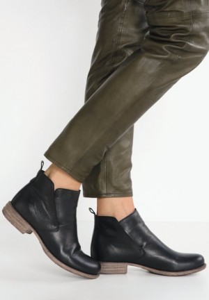 Dámské Kotníkové Boty Anna Field Læder Booties Ankle Boots Černé | GLFS-05746