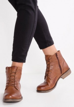 Dámské Kotníkové Boty Anna Field Læder Booties Ankle Boots Hnědé | QAPT-67904