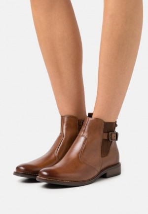 Dámské Kotníkové Boty Anna Field Læder Classic Ankle Boots Hnědé | NDGZ-60179