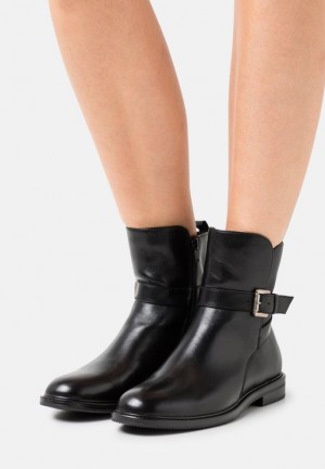 Dámské Kotníkové Boty Anna Field Læder Classic Ankle Boots Černé | INHM-32890