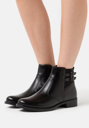 Dámské Kotníkové Boty Anna Field Læder Classic Ankle Boots Černé | IDUE-40927