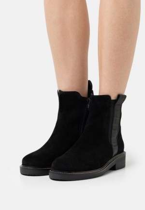 Dámské Kotníkové Boty Anna Field Læder Classic Ankle Boots Černé | HFNV-84279