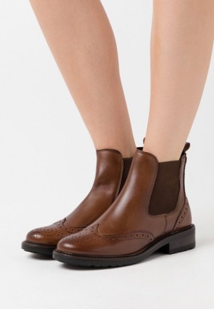 Dámské Kotníkové Boty Anna Field Læder Classic Ankle Boots Hnědé | AHFW-01398