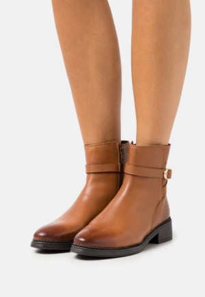 Dámské Kotníkové Boty Anna Field Læder Classic Ankle Boots Hnědé | VHGB-17839