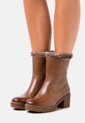 Dámské Kotníkové Boty Anna Field Læder Classic Ankle Boots Hnědé | RUVP-82345