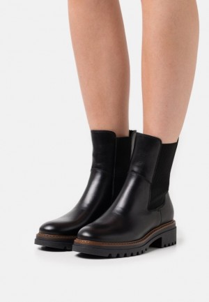Dámské Kotníkové Boty Anna Field Læder Platformy Ankle Boots Černé | KEGS-15632