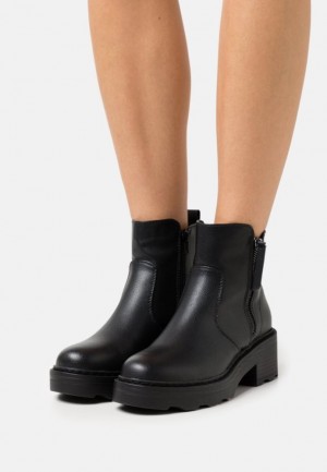 Dámské Kotníkové Boty Anna Field Pohodlí Platformy Ankle Boots Černé | PAFM-42706