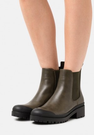 Dámské Kotníkové Boty Anna Field Pohodlí Platformy Ankle Boots Olivy Zelené | ZIQM-96513