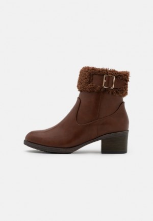 Dámské Kotníkové Boty Anna Field Zimní Booties Classic Ankle Boots Hnědé | NHQJ-31076