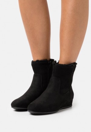 Dámské Kotníkové Boty Anna Field Zimní Booties Classic Ankle Boots Černé | KEZQ-73819