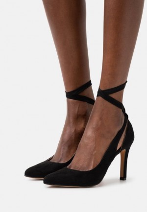 Dámské Lodičky Anna Field Krajkové Up Heels Černé | VQET-80416