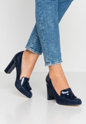 Dámské Lodičky Anna Field Læder Classic Heels Tmavě Blankyt | BSEG-70839