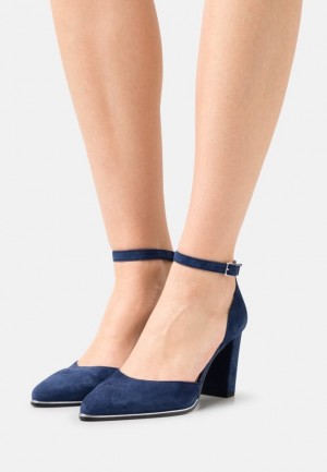 Dámské Lodičky Anna Field Læder Classic Heels Tmavě Blankyt | BICG-79685