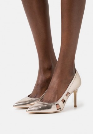 Dámské Lodičky Anna Field Læder Classic Heels Zlaté | WGCP-20956