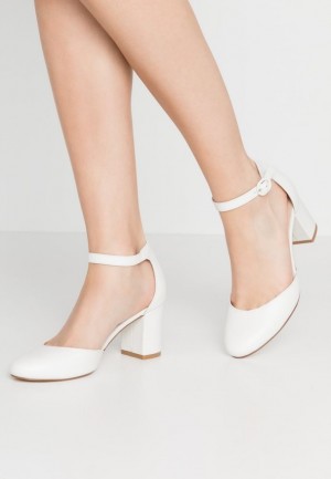 Dámské Lodičky Anna Field Læder Classic Heels Bílé | RDGT-37926