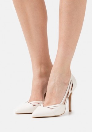 Dámské Lodičky Anna Field Læder High Heels Bílé | YNPR-01397