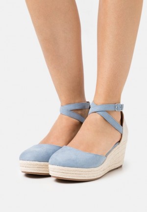 Dámské Lodičky Anna Field Pohodlí Platformy Heels Světle Blankyt | GVZD-49527