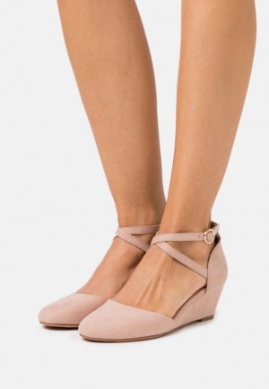 Dámské Lodičky Anna Field Wedges Světle Růžové | LGDQ-08974