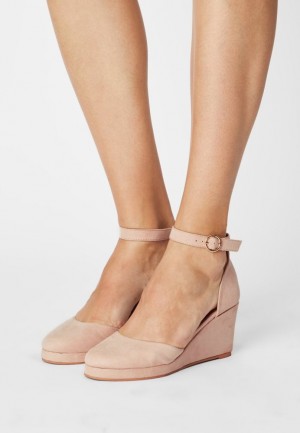 Dámské Lodičky Anna Field Wedges Světle Růžové | HDAP-17380