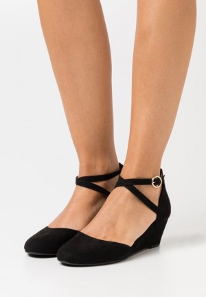 Dámské Lodičky Anna Field Wedges Černé | JBHY-27481