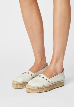 Dámské Nízká Boty Anna Field Læder Espadrilles Bílé | KFQR-06312
