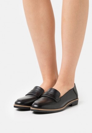 Dámské Nízká Boty Anna Field Læder Slip Ons Černé | LTQH-35714
