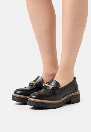 Dámské Nízká Boty Anna Field Læder Slip Ons Černé | HPDW-47819
