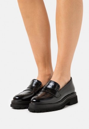 Dámské Nízká Boty Anna Field Læder Slip Ons Černé | QACI-96182