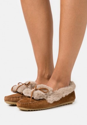 Dámské Nízká Boty Anna Field Pohodlí Læder Slippers Hnědé | XTVK-27584