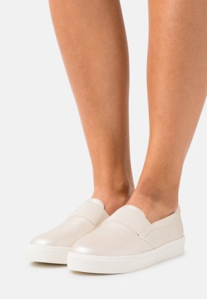 Dámské Nízká Boty Anna Field Pohodlí Slip Ons Zlaté | TBHP-96253