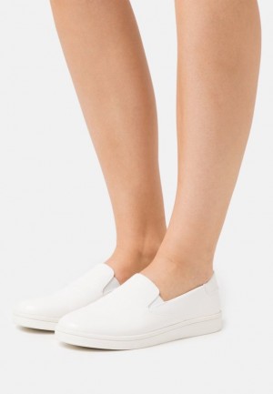 Dámské Nízká Boty Anna Field Slip Ons Bílé | CHWO-79506