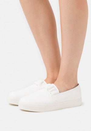 Dámské Nízká Boty Anna Field Slip Ons Bílé | FDMY-58763