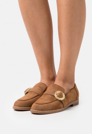 Dámské Nízká Boty Anna Field Slip Ons Hnědé | GCZI-51304