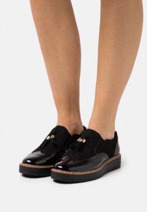 Dámské Nízká Boty Anna Field Slip Ons Černé | ETMW-83469